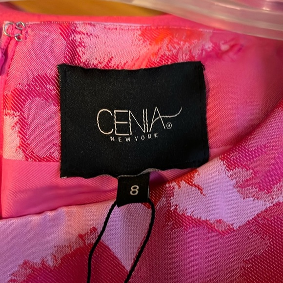Cenia NY midi floral dress in shades of pink and - Picture 2 of 3